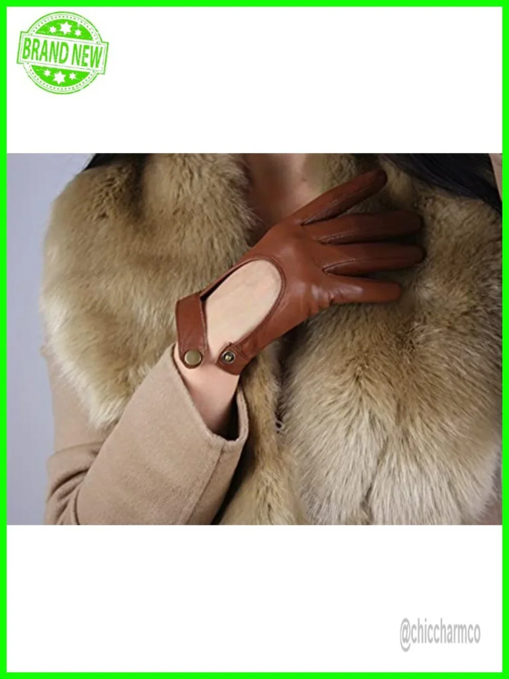 Genuine Sheepskin Leather Driving Gloves Touchscreen Motorcycle Cosplay